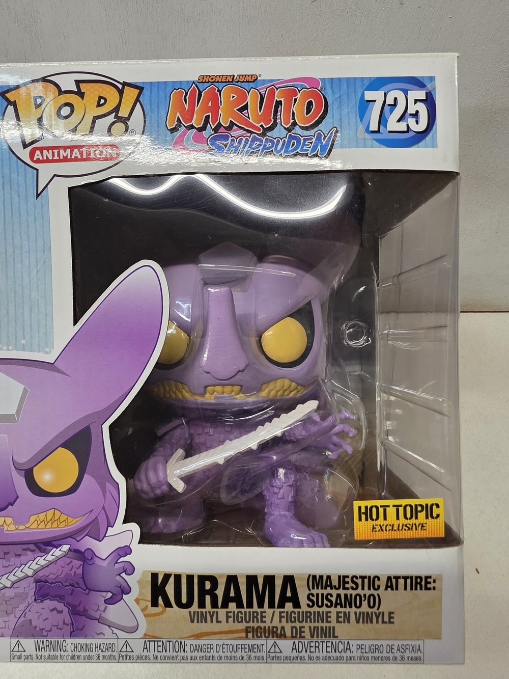 Funko Pop Naruto Shippuden Kurama Majestic Attire Susano’o #725 Hot Topic Exclus